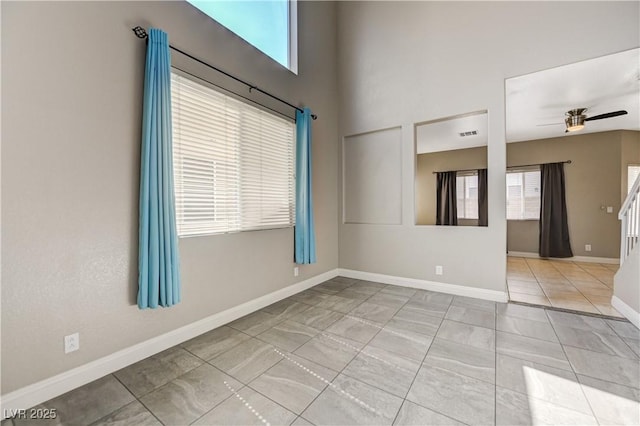 971 Whispering Grove Ave, Las Vegas, NV 89123 - spare room with baseboards and a ceiling fan