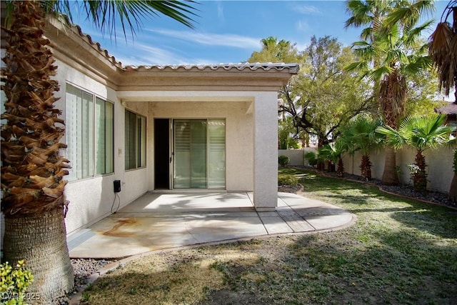 66 Sunset Bay St, Las Vegas, NV 89148 - fenced backyard with a patio area