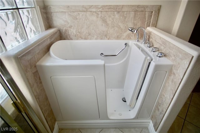 66 Sunset Bay St, Las Vegas, NV 89148 - full bath with tile patterned floors and a garden tub