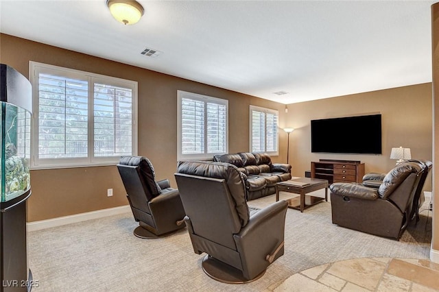 6409 Sea Swallow St, North Las Vegas, NV 89084 - carpeted living room featuring baseboards