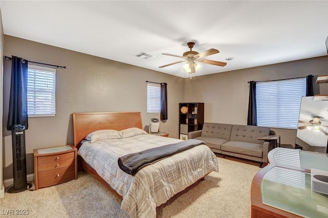 6409 Sea Swallow St, North Las Vegas, NV 89084 - bedroom with carpet flooring and a ceiling fan