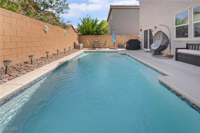 162 Sand Lake St, Henderson, NV 89074 - view of pool featuring a fenced backyard and a patio