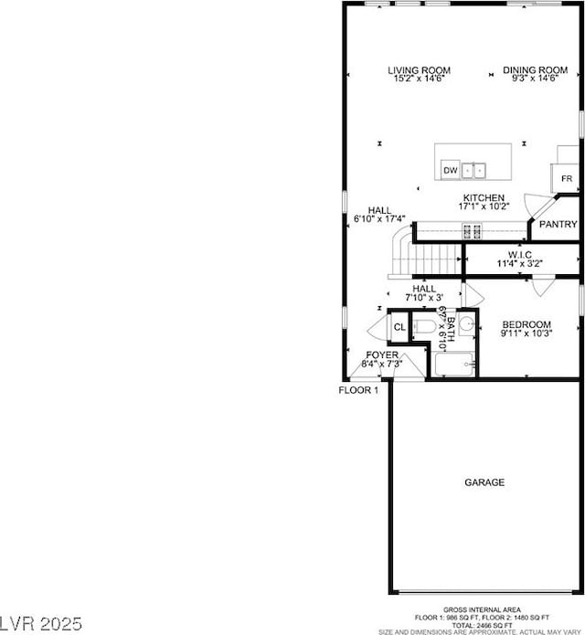 7256 Saxby Ave, Las Vegas, NV 89113 - home floor plan
