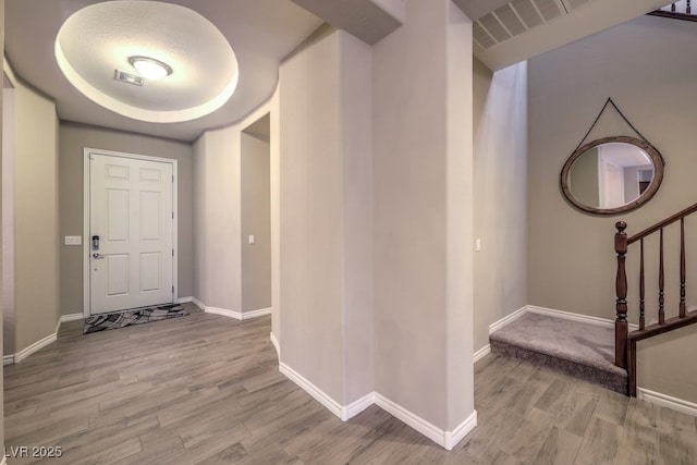 9760 Arch Canyon Ct, Las Vegas, NV 89149 - foyer with wood finished floors and baseboards
