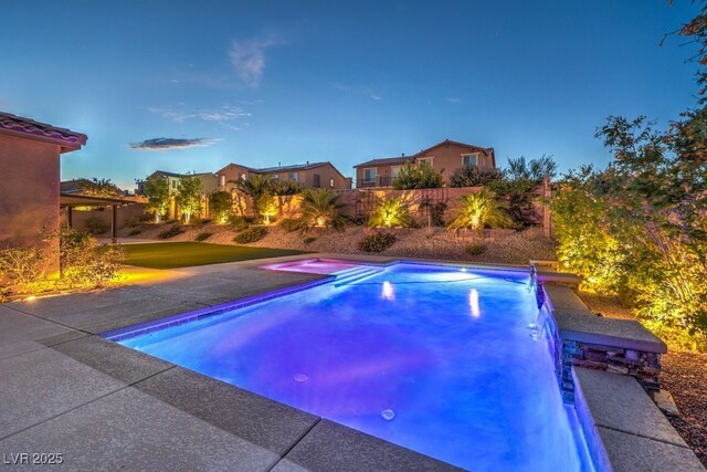9760 Arch Canyon Ct, Las Vegas, NV 89149 - view of swimming pool featuring a jacuzzi