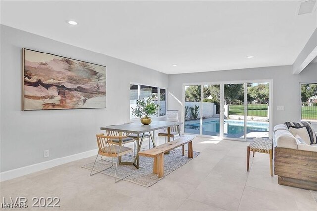 778 Vegas Valley Dr, Las Vegas, NV 89109 - dining space featuring plenty of natural light, baseboards, and recessed lighting