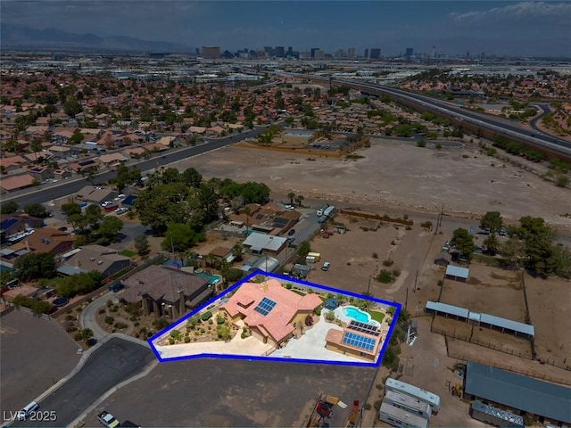 7668 Friendly Breeze Ct, Las Vegas, NV 89123 - view of urban area with property parcel outlined