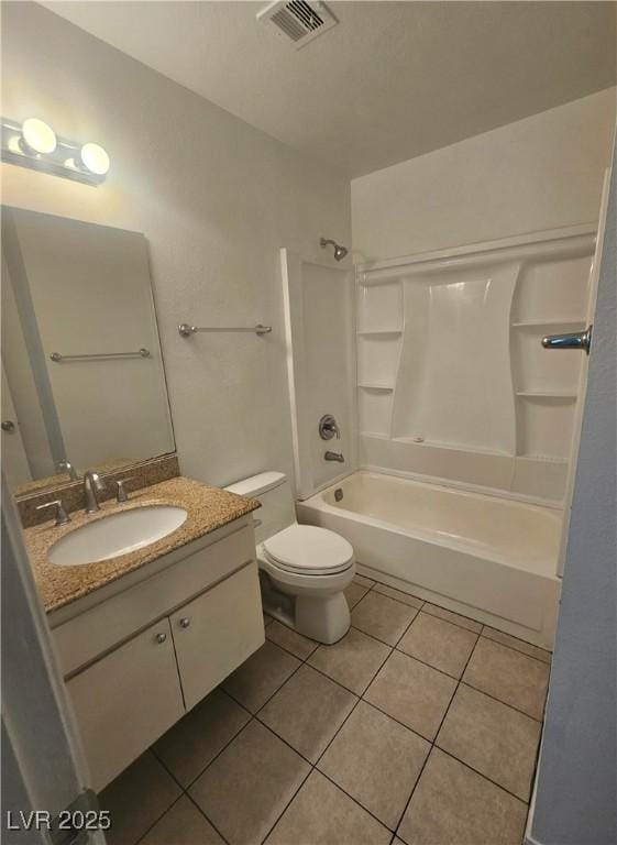 1128 Willow Tree Dr Unit C, Las Vegas, NV 89128 - bathroom featuring tile patterned flooring, vanity, and shower / washtub combination