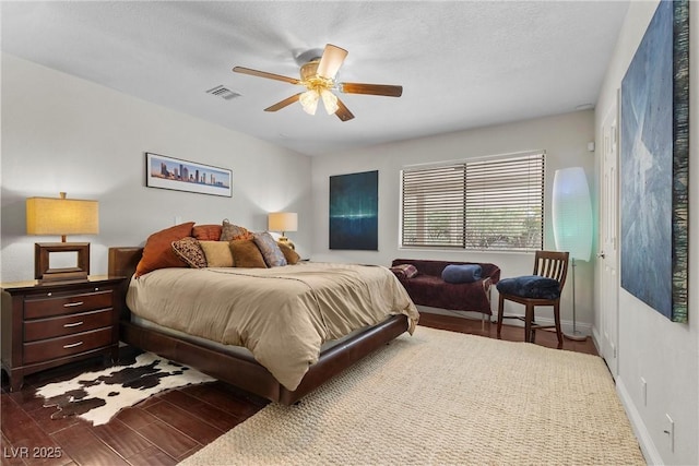 4185 W Arby Ave, Las Vegas, NV 89118 - bedroom featuring wood finished floors, ceiling fan, and baseboards