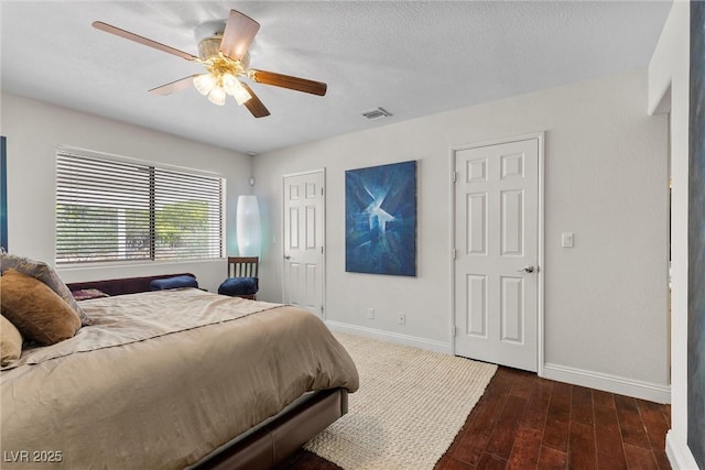 4185 W Arby Ave, Las Vegas, NV 89118 - bedroom with wood finished floors, baseboards, and a ceiling fan