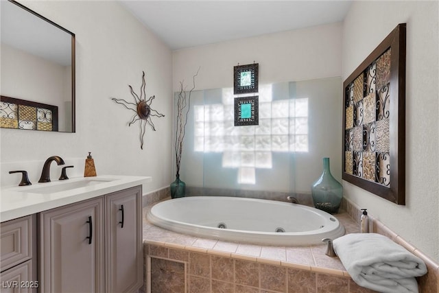 4185 W Arby Ave, Las Vegas, NV 89118 - full bathroom with vanity and a whirlpool tub