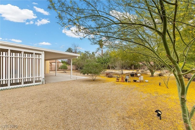 4185 W Arby Ave, Las Vegas, NV 89118 - view of yard with a patio area and fence