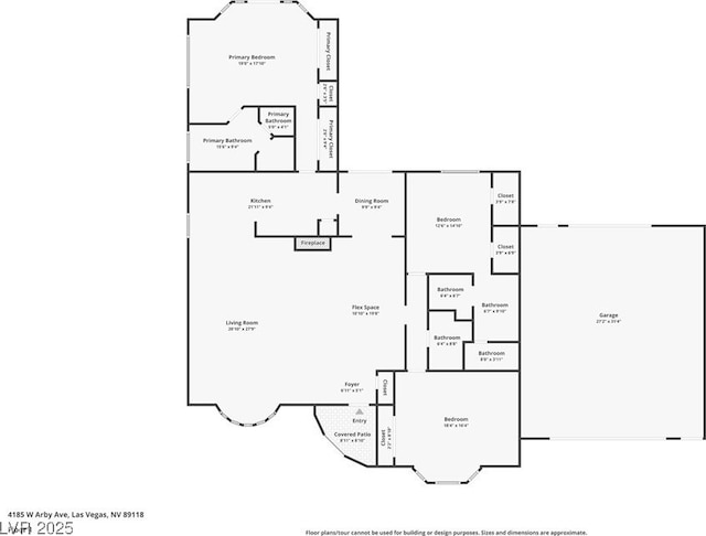 4185 W Arby Ave, Las Vegas, NV 89118 - home floor plan