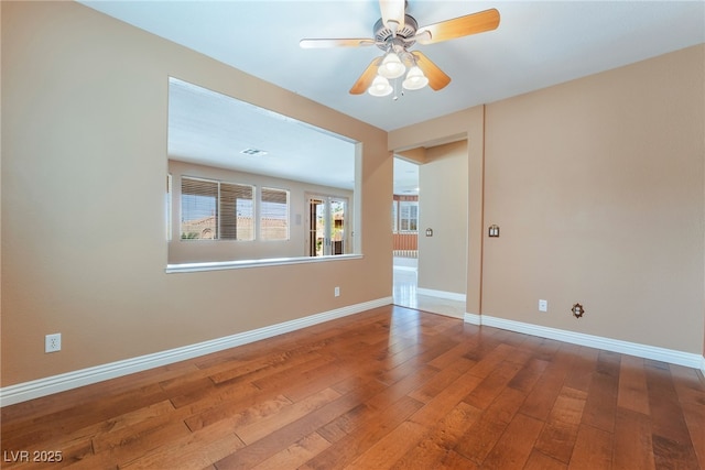 395 Suzanne Peak Ct, Henderson, NV 89012 - unfurnished room with hardwood / wood-style floors and a ceiling fan