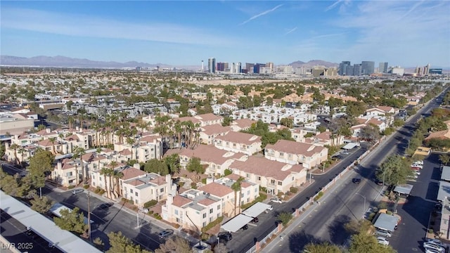5000 Red Rock St Unit 237, Las Vegas, NV 89118 - aerial view of property and surrounding area featuring a mountain backdrop