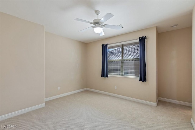 10761 Capesthorne Way, Las Vegas, NV 89135 - spare room with carpet flooring, a ceiling fan, and baseboards