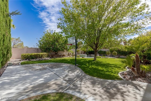 10761 Capesthorne Way, Las Vegas, NV 89135 - view of patio / terrace featuring basketball court