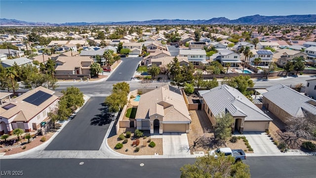 8266 Lincoln Valley St, Las Vegas, NV 89123 - aerial view of residential area with a mountain backdrop