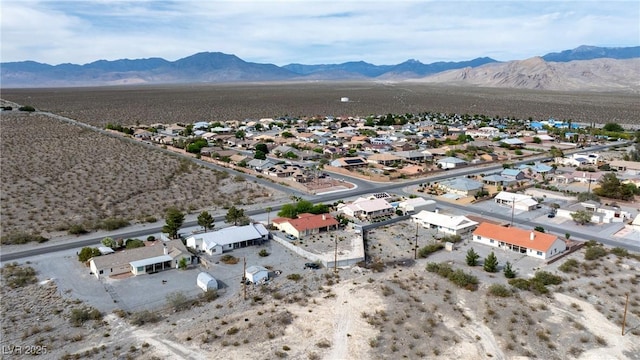 3481 Winery Rd, Pahrump, NV 89048 - aerial perspective of suburban area featuring mountains and a desert landscape