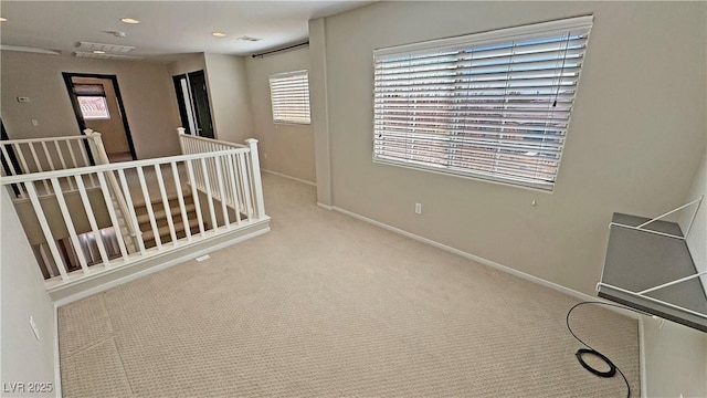 3938 E Chaffe Ave, Pahrump, NV 89061 - hallway featuring an upstairs landing, carpet floors, and baseboards