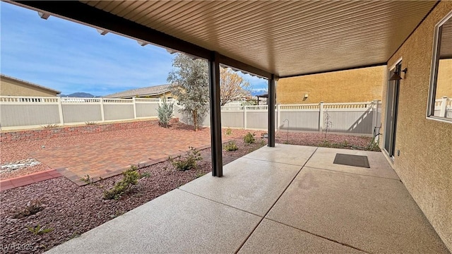 3938 E Chaffe Ave, Pahrump, NV 89061 - view of patio featuring a fenced backyard