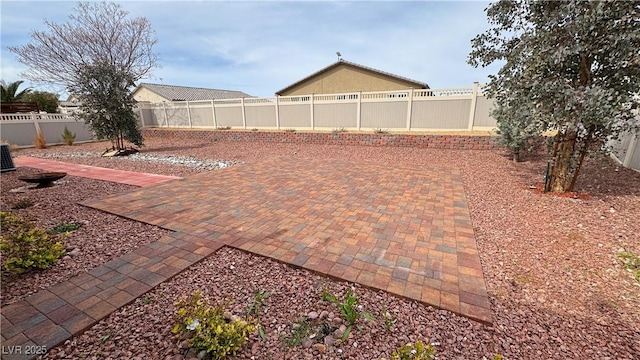 3938 E Chaffe Ave, Pahrump, NV 89061 - view of patio with a fenced backyard