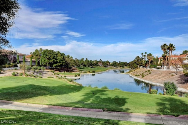 8591 Heather Downs Dr, Las Vegas, NV 89113 - water view featuring a golf club