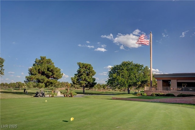 8591 Heather Downs Dr, Las Vegas, NV 89113 - view of community with view of golf course and a yard