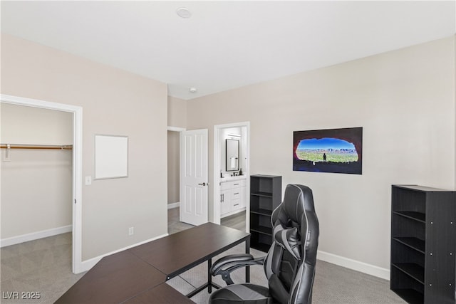 191 Reed Ln, Henderson, NV 89074 - carpeted home office featuring baseboards