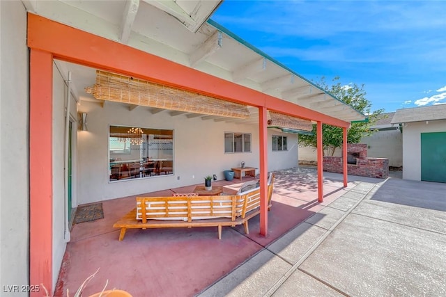 1721 E Oakey Blvd, Las Vegas, NV 89104 - view of patio / terrace featuring outdoor lounge area