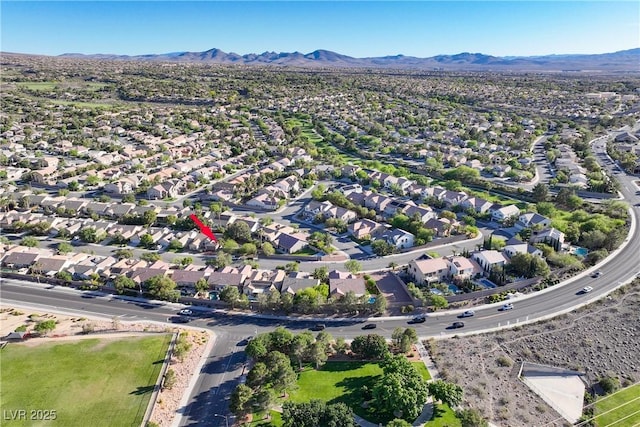 2309 Tedesca Dr, Henderson, NV 89052 - view of property location with a mountainous background and nearby suburban area