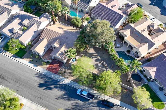 2309 Tedesca Dr, Henderson, NV 89052 - aerial perspective of suburban area with a pool area