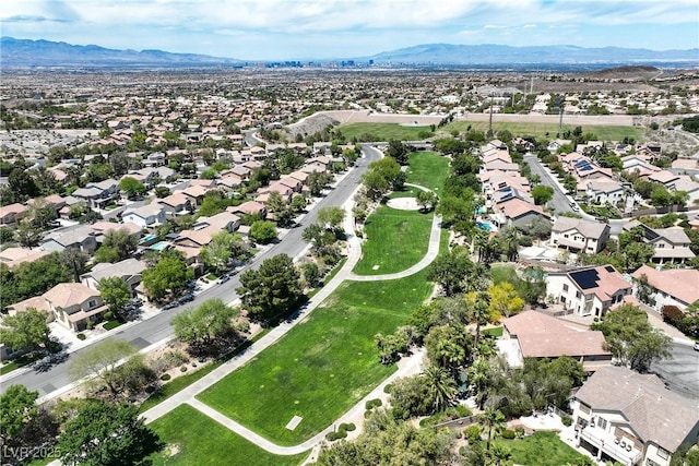 2309 Tedesca Dr, Henderson, NV 89052 - aerial view of residential area with a mountain backdrop