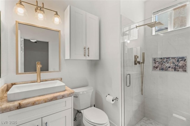 2940 Cimini Ct, Henderson, NV 89052 - full bath featuring a shower stall, vanity, and toilet
