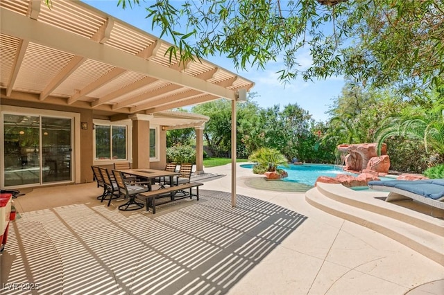 2940 Cimini Ct, Henderson, NV 89052 - view of patio with a pergola and an outdoor pool