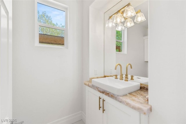 2940 Cimini Ct, Henderson, NV 89052 - bathroom featuring vanity and baseboards
