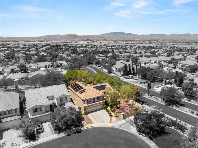 2940 Cimini Ct, Henderson, NV 89052 - aerial view of residential area featuring mountains