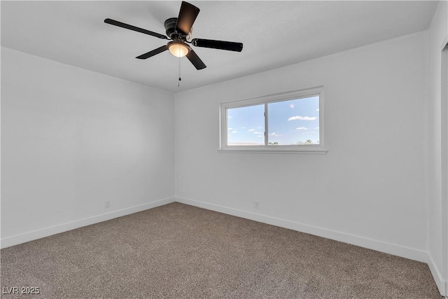 4186 Toronto Cir, Las Vegas, NV 89121 - spare room with carpet, baseboards, and a ceiling fan
