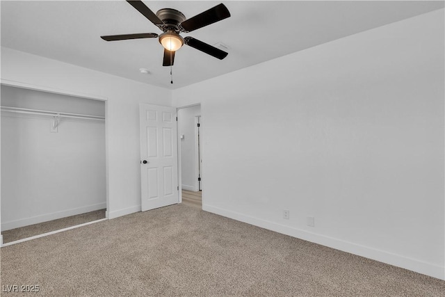 4186 Toronto Cir, Las Vegas, NV 89121 - unfurnished bedroom featuring carpet floors, baseboards, a closet, and ceiling fan
