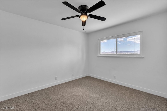 4186 Toronto Cir, Las Vegas, NV 89121 - spare room with carpet flooring, baseboards, and a ceiling fan