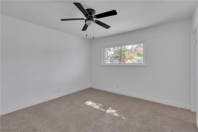 4186 Toronto Cir, Las Vegas, NV 89121 - carpeted spare room with baseboards and ceiling fan