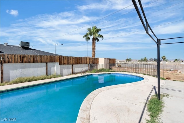 4186 Toronto Cir, Las Vegas, NV 89121 - view of pool with fence and central AC unit