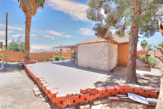 5536 Cleary Ct, Las Vegas, NV 89108 - view of patio / terrace featuring a fenced backyard