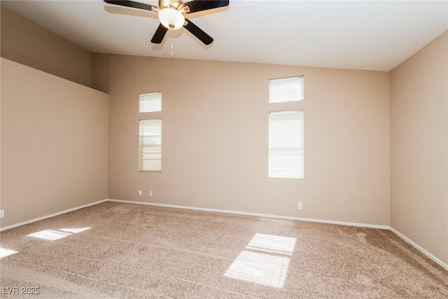 8205 Harrogate Ave, Las Vegas, NV 89129 - unfurnished room with carpet flooring, a ceiling fan, plenty of natural light, and baseboards
