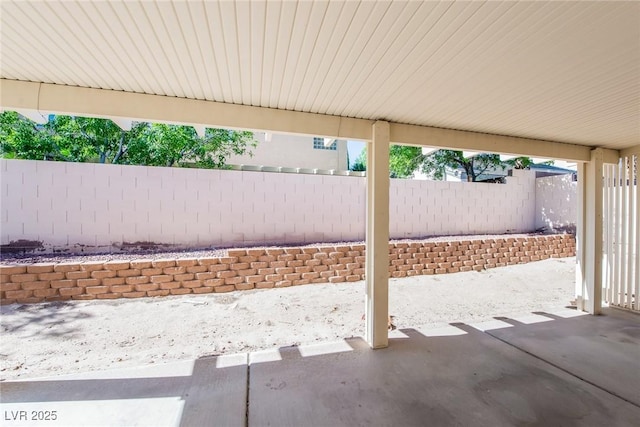 8205 Harrogate Ave, Las Vegas, NV 89129 - view of patio featuring a fenced backyard