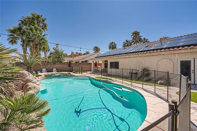 5638 Wild Olive St, Las Vegas, NV 89118 - view of swimming pool featuring a fenced backyard