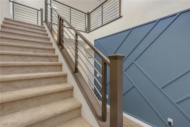 view of stairway