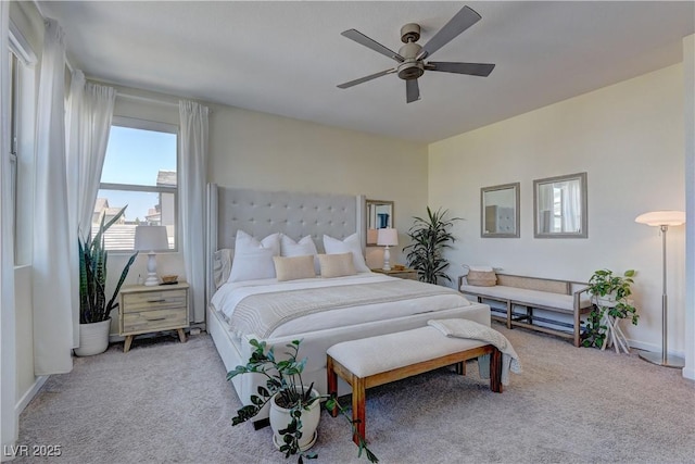 8335 Beaten Path Ct, Las Vegas, NV 89166 - carpeted bedroom featuring a ceiling fan and baseboards