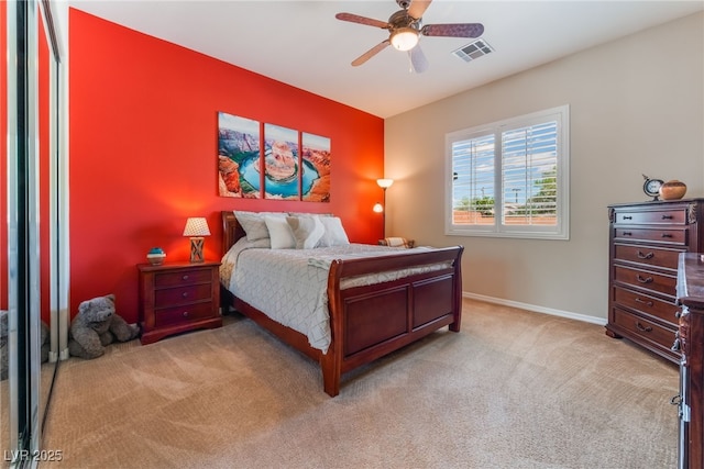 8125 Soledad Canyon St, Las Vegas, NV 89131 - bedroom with carpet, baseboards, and ceiling fan