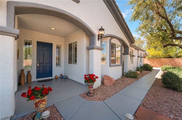 8125 Soledad Canyon St, Las Vegas, NV 89131 - entrance to property with stucco siding and fence